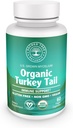 אורגני טורקיה Tail Mushroom קפסולות - Immune Support Supplement, Antioxidant Rich, Natural Digestive Health Aid, Vegan & Non-GMO Mushroom קפסולות עבור בריאות ו Vitality - 60 קפסולות (30 משרתים)