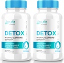 (2 Pack) TRUFlT Detox Pills, TRUFlT Keto כמוסות - פורמולה מתקדמת לתמיכה ניקוי פנימי, תוסף TRU-FlT Keto ACV, Keto ויטמינים, TRUFlT Keto Nutrition, TRU FlT אבקה (120 קפסולות)