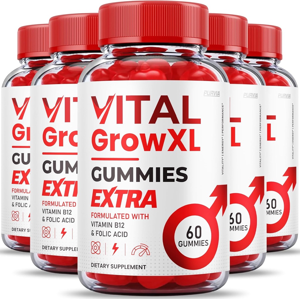 (5 Pack) Vital Grow XLmies - פורמולה כוח מקסימלית - Vial Grow XL קיצוני פורמולה, Vital Grow XL ביקורות, בסך הכל Daily Health Support 1000 מ"ג מקסימלי בריאות תוסף (300 חניכיים)