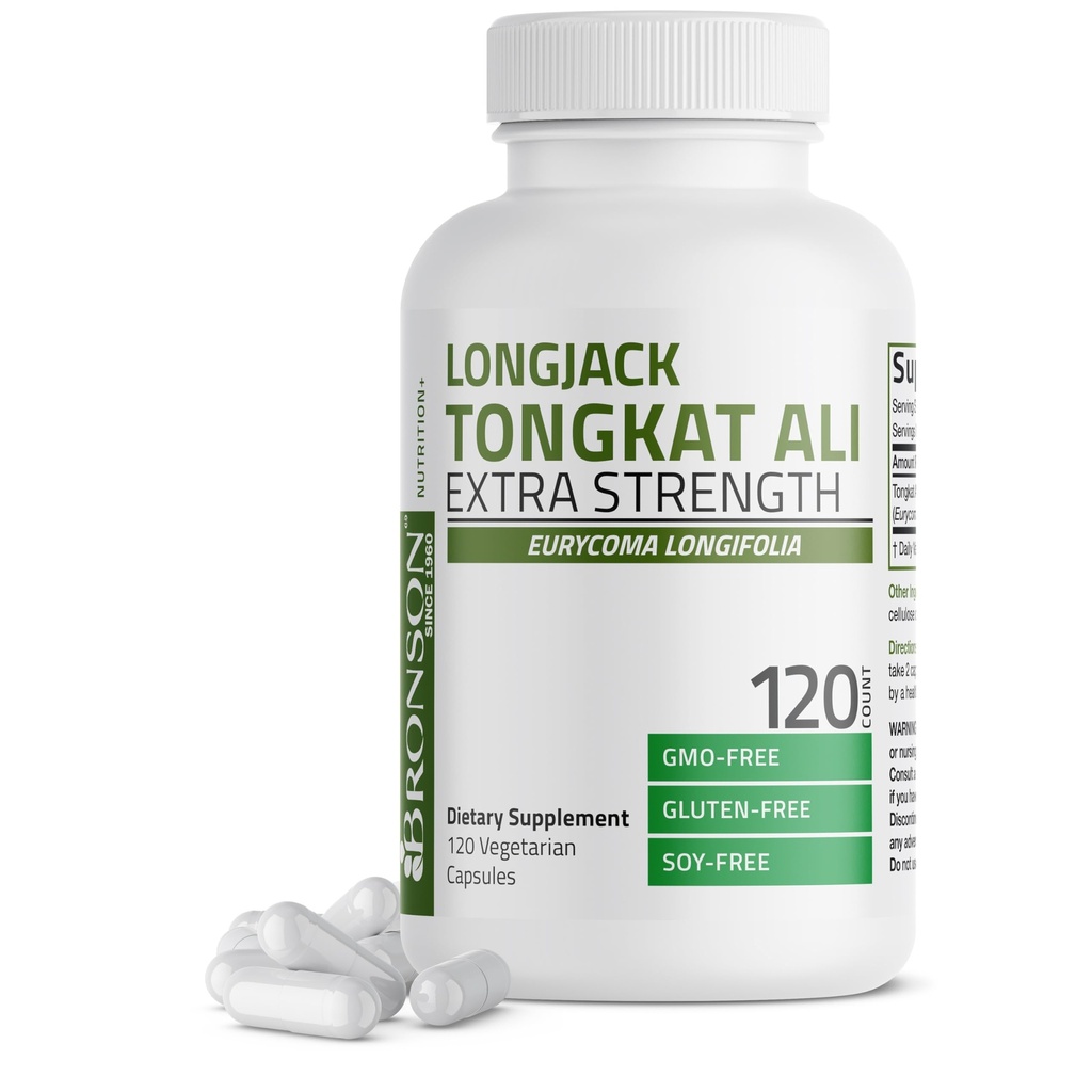 Bronson Longjackטונגkat Ali אקסטרה כוח, 120 קפסולות צמחוניות