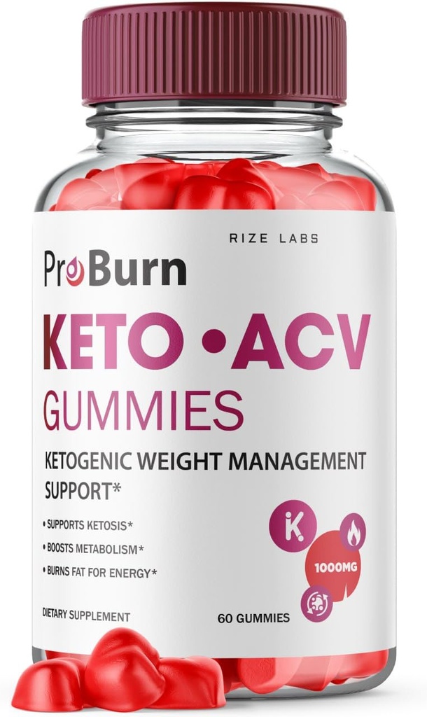 המעבדות - Pro Burn Keto ACV Gummies, Advanced Weight Loss Support, All Natural Apple Cider Supplement (60 מסטיק)
