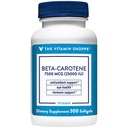 ויטמין Shoppe Beta-Carotene 2,500IU (Vitamin A), תמיכה אנטי-חמצן לבריאות הראייה והחיסון (300 Softgels)