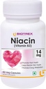 Generic Rise Niacin 14mg ויטמין B3 עם Inositol 50 מ"ג תוספת - 60 ואג קפסולות, Nautral