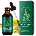 Mullein Leaf Extracts-Organic נוזל מולליין תוספת בריאות Lungs - טבעוני, לא תוספת של ניקוי אחים לתמיכה בבריאות