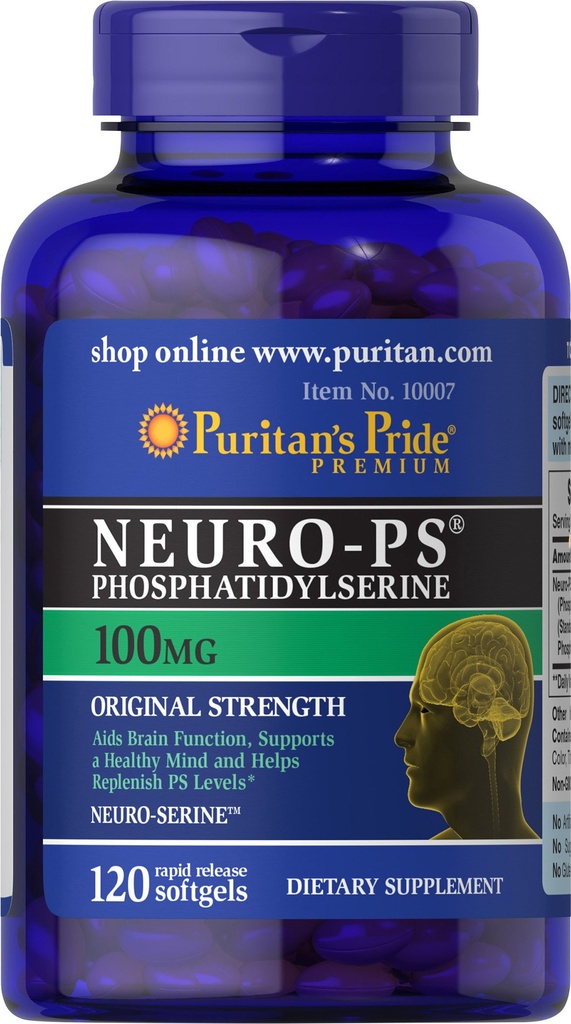 Puritan's Pride Neuro-PS 100 מ"ג Softgels, 120 הרוזן