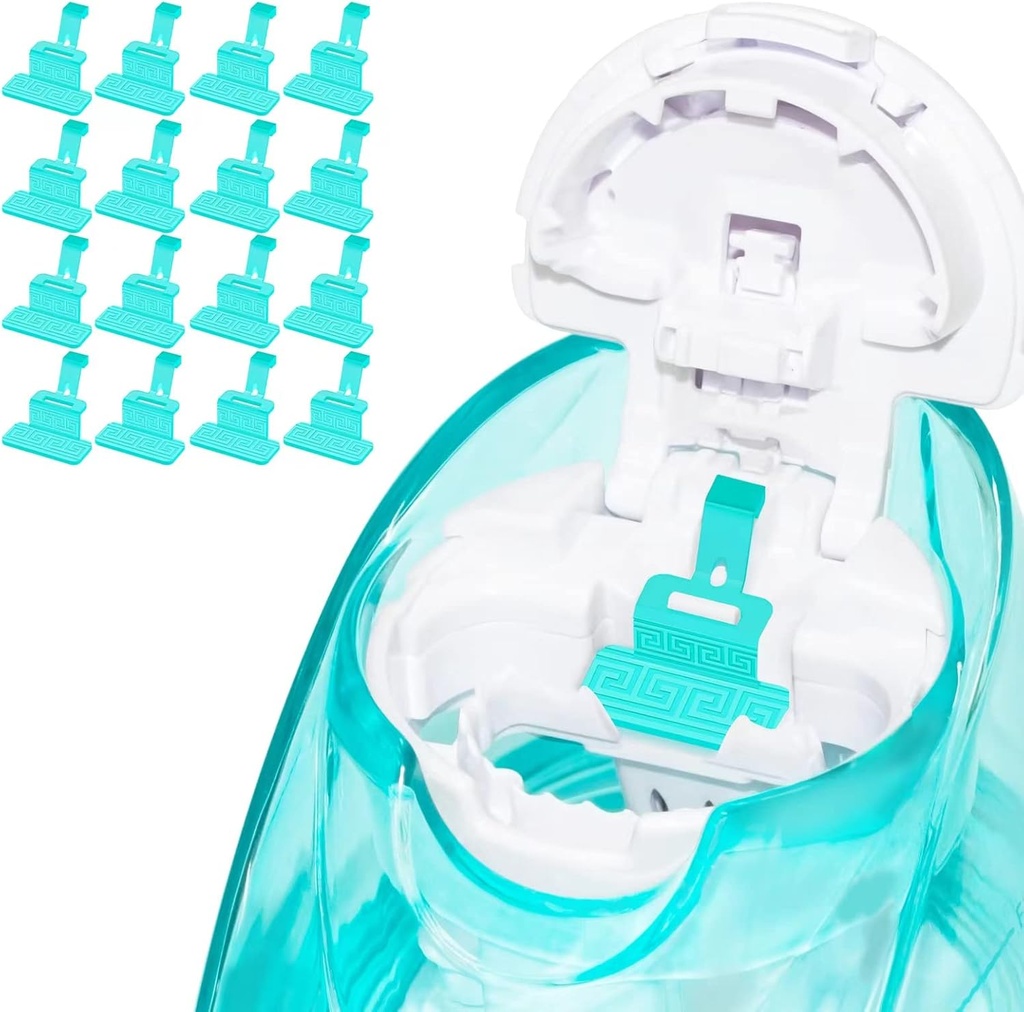 FireAnt Silicone Saline Pods Refills אביזרים תואם Navage Nasal Care, 16 Pack Reusable Silicone Salt Pads Refills החלפתs, Easy Operation (Light Blue 16 Packs)