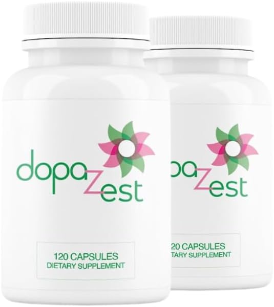 DopaZest- Support for Mental Clarity, Covid Brain and Brain Fog (120 קפסולות) 2 Pack