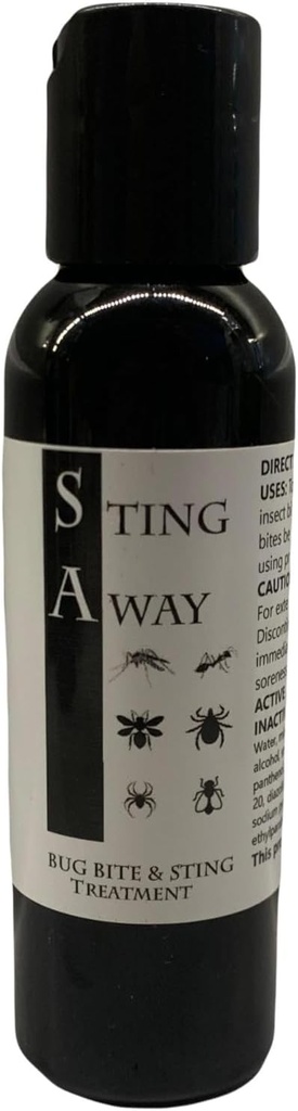 באג בייט ו Sting Treatment: Pain + Itch Relief, 2 אוונס (Pack of 1), Black