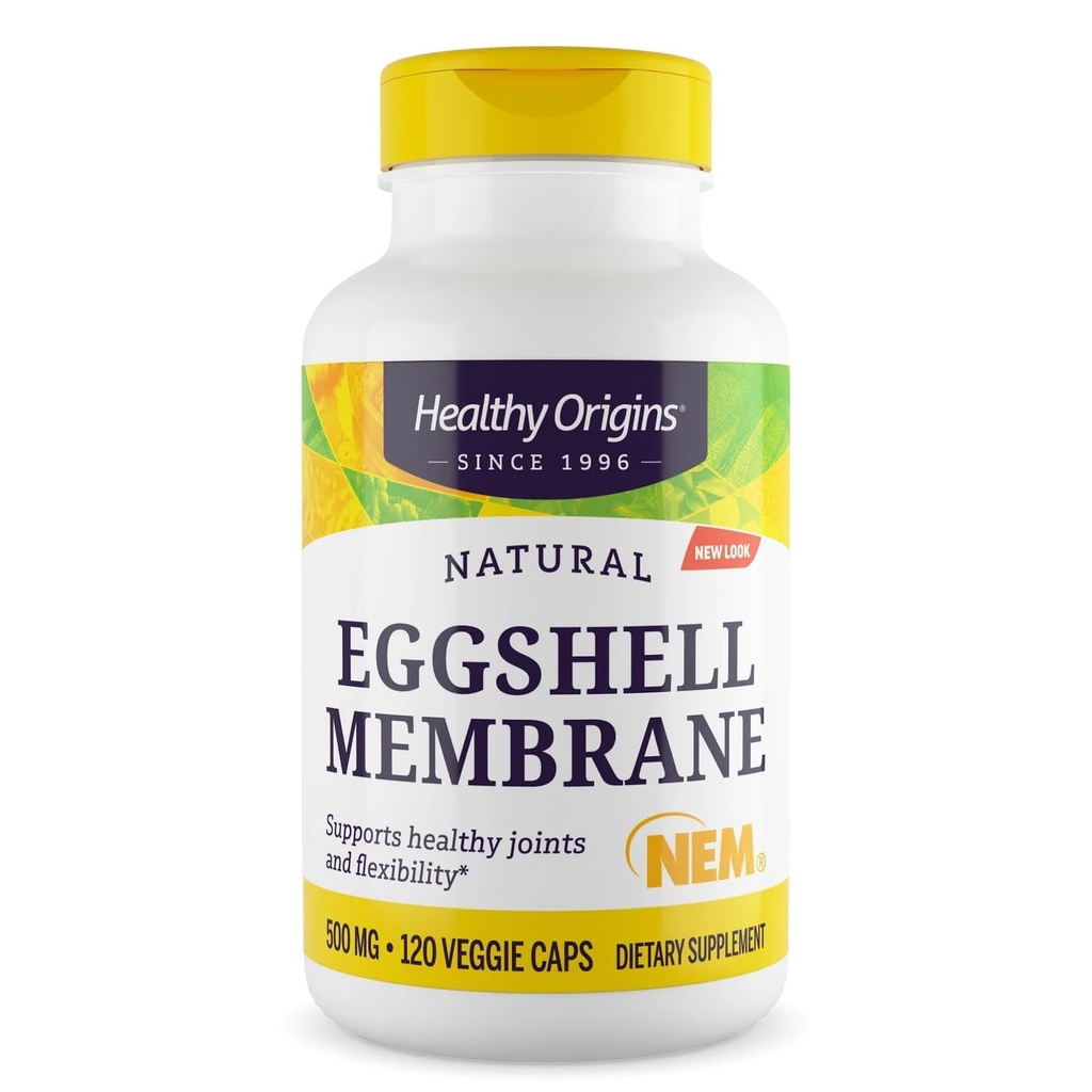 מקורות בריאים של Eggshell Membrane 500 מ"ג (NEM, Non-GMO, Gluten Free, Joint Support), 120 Veggie Caps