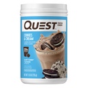 Quest Nutrition Cookies & Cream אבקת חלבון, 20g חלבון, 1g Sugar, Low Carb, גלוטן חינם, 1.6 פאונד, 24 משרתים