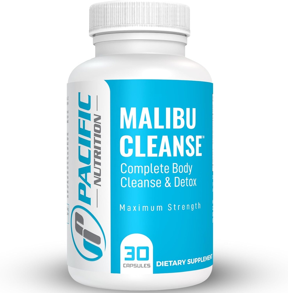 Malibu ניקויse - 15 יום נקיטה - Gut ותמיכה קולונית - Advanced Gut ניקוי Detox for Men & Women Cascara Sagrada Bark, Aloe Vera, Psyllium Husk, Pro-Biotics - Made in USA