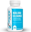 Malibu ניקויse - 15 יום נקיטה - Gut ותמיכה קולונית - Advanced Gut ניקוי Detox for Men & Women Cascara Sagrada Bark, Aloe Vera, Psyllium Husk, Pro-Biotics - Made in USA