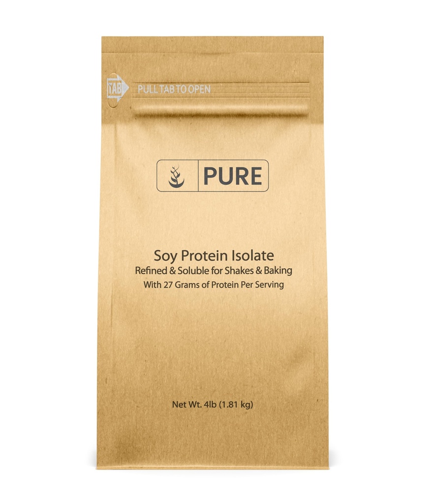 חלבון סויה (Isolate (4 lb) תמיד טהור, ללא מילוי או תוספות