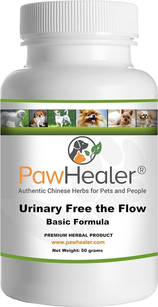 Urinary Free The Flow-Basic - Bladder Stones Dogs - Natural Remedy Stone Prevention in Dogs - 50 Grams-Herbalאבק - ערבוב מזון