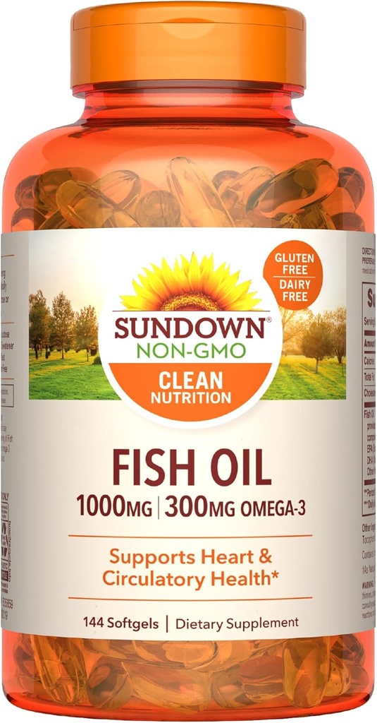 שמן דגים Sundown, 144 הרוזן