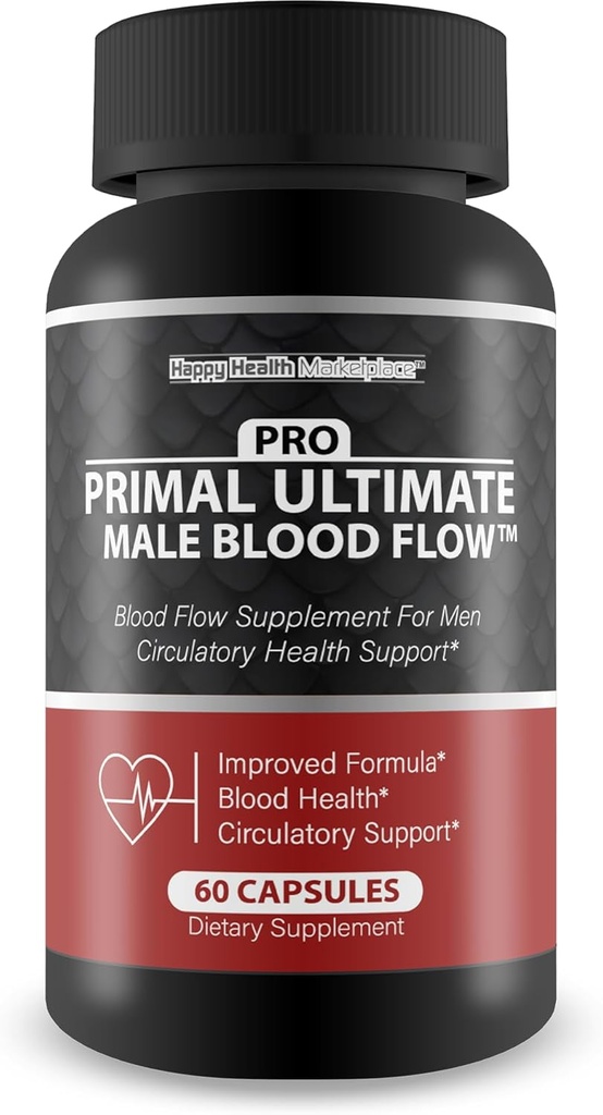 Pro Primal Ultimate Male Blood Flow - התמיכה המתקדמת ביותר שלנו ב- Blood Flow Circulation - Blood Flow Pro Primal X Primal Ultimate Max Blood Flow תוספי אבקת אומגהs Whole Body Circulation Pills