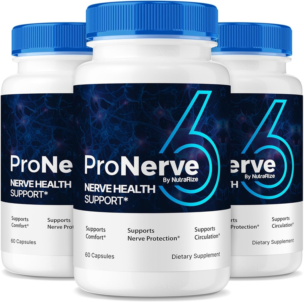 NutraRize (3 Pack) ProNerve6 נוירופתיה, ProNerve 6 תוספת תמיכה עצבית, Pro Nerve 6 קפסולות, ProNerve6 Pastillas ביקורות (180 קפסולות)