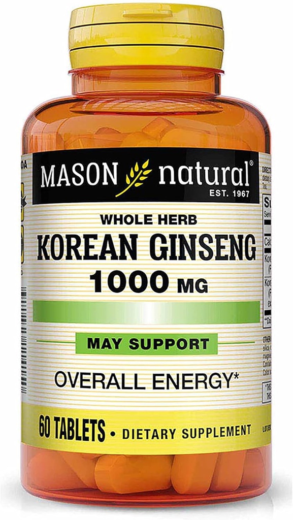 מייסון ויטמינים מייסון גיינסנג 1000mg טבליות