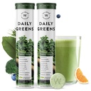 WellBEING NUTRITION Daily Greens, Wholefood Multivitamin עם ויטמין C, Zinc, B6, B12 עבור Immunity ו Detox עם 39+ צמחי מוסמך אורגני Superfoods & Antioxidantsentnsents x 2) (63 g (Pack of 2)