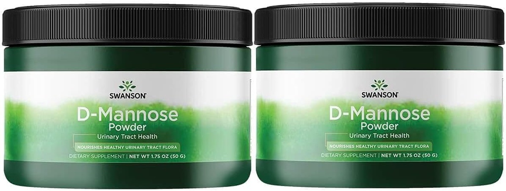 סוונסון D-Mannose אבקת 1.75 אוונס (50 גרם) Pwdr (2 Pack)