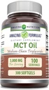 פורמולה מדהימה של שמן MCT | 1000 Mg ל- Softgels | Non-GMO | Gluten-Free | Made in USA (1 Pack, 300 Count)