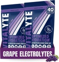 Vitalyte Electrolyte אבקת לשתות Mix, Isotonic Electrolyte hydrotion Mix, Gluten Get Free Post Workout אבקת Mix, Pack of 2, 35 oz. כל אחד, Grape Flavor