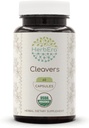 HerbEra Cleavers 60 קפסולות, 400 מ"ג, USDA אורגני קלאס (Galium aparine) Dried Herb (60 קפסולות)
