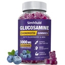 Glucosamine Chondroitin Gummies - 3000MG תוספת תמיכה משותפת תוספת כוח תוספת תוספת תוספת תוספת תוספת תוספת תוספת תוספת תוספת תוספת תוסף עם MSM & Elderberry, גמישות, Antioxidant Immidant תמיכה חניכיים למבוגרים, גברים ונשים