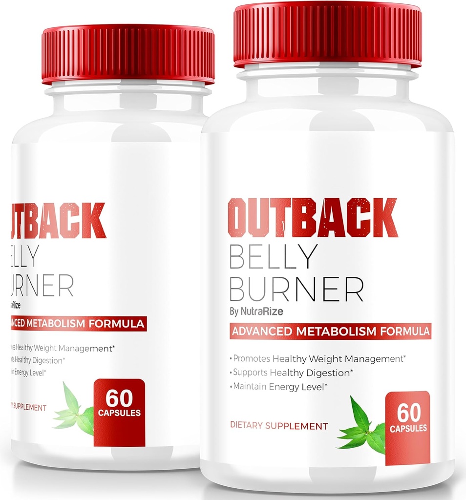 (2 Pack) Outback Belly Burner Pills, Premium Out Back Belly Burner Keto Capsules, All Natural Keto Supplement to Support Fitness and Body Goals, Official Outback BellyBurner Reviews (120 Capsules)