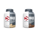 Dimatize Super Mass Gainer חלבון אבקת 52g חלבון 1280 קלוריות 6 פאונד Gourmet vanilla & Rich שוקולד (Pack of 2)