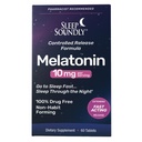 Sleep Soundly Melatonin 10mg, Fast Acting, Extended Release Sleep Formula, 60 מנות, Blue