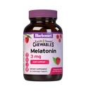 Bluebonnet Nutrition Earth Sweet Melatonin 3 מ"ג מהיר ניתוק לילה מהיר תמיכה בשינה מנוחה - Sleep Aid - Gluten-Free, Vegan - Raspberry Flavor - 60 טבליות Chewable