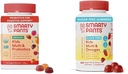 SmartyPants Kids Multivitamin Gummies Bundle: אורגני פרוביוטיקה, אומגה 3, ויטמינים D3, C, B12, B6, A, K & Zinc Immune Support, Sugar Free Strawberry בננה, 164 ספירה