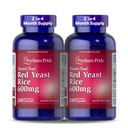 שירותי הגאווה של פוריטאן מאמינים ב- Red Yeast Rice 600 מ"ג, תוספת תזונתית, 240 קפסולות שחרור מהירות, 2 Pack