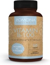 Pomona Wellness ויטמין B מורכב תוספת עם Folic Acid, High Potency Multivitamin, כל 10 ויטמין B כולל B12, תמיכה רמות אנרגיה, בריאות הלב, 50 טבליות