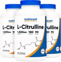 חומרים מזינים L-Citrulline 750 מ"ג, 180 קפסולות (3 בקבוקים)