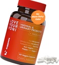 Vaginal Probiotics & Prebiotics for Women - תמיכה בריאות ו- pH Balance - נשים Probiotic for Bacterial Vaginosis - נשים & Vaginal Care - 60 קפסולות