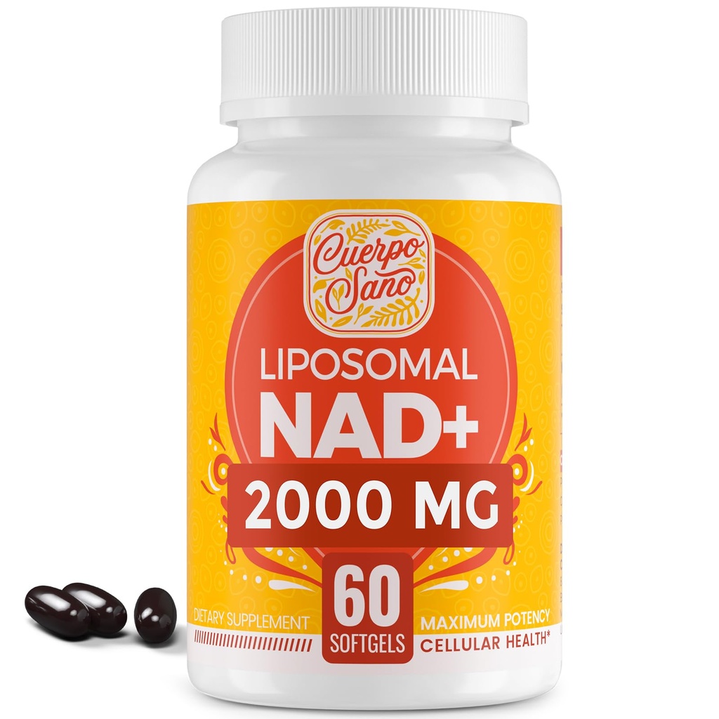 2000 MG NAD תוסף, Liposomal NAD+ עם Absorption גבוהה, יותר יעיל מאשר Nicotinamide Riboside, Pure & Plus Boosting תוסף, Aging Defense, Metabolism & cell, 60 רציפים