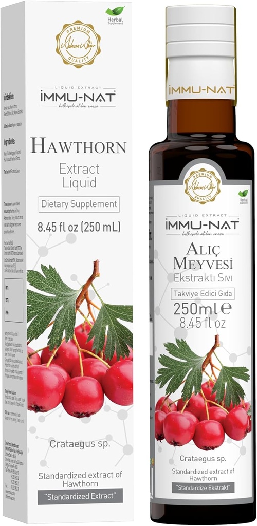 הותורן ברי נוזל תוספת (8.5oz) Cardiovascular & Blood Stress Support - Herbal Formula