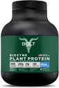 Bolt biozyme Plant חלבונים | חלבון טבעוני עם Superfood Phycocyanin ו Ayurvedic Herbs | מלא Amino Acid פרופיל עבור תמיכה שרירים ושיקום | 2Lb / 32oz, 26 משרתים | מדגסקר Vanillailla