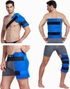 Koo-Care גדול גלי קרח Pack & Wrap יוצאים עם טיפול חם קר - כאב הקלה עבור כתפיים רוטטור Cuff, בחזרה, היפ, ניתוח החלפת הברך, Shin Splint Injuries Reusable - 11" x 14 "