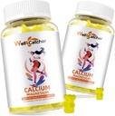 Calcium Magnesium Gummies Adults Kids - Sugar Free Chewable Algae Calcium תוספי עבור נשים גברים לתמוך פלוס העצם כוח עם Zinc Potassium ויטמין D3 K2 לימון פלפור 120CTCT