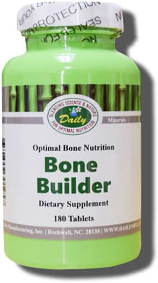 Daily Manufacturing Bone Builder (Vitamin's C, D3, K2, Calcium, Magnesium, Strontium, Boron, Silicon & Betaine Hydrochloride) 180 טבליות
