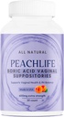 PeachLife Boric Acid Suppositories in ירקות כמוסות - ארה"ב Made - ודמיון pH