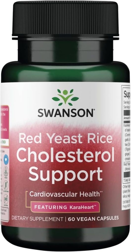 בסביבה הקרובה של Swanson Red Yeast Rice Cholesterol Support - בכיכובו של קראלב 60 Caps
