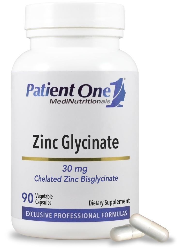 מטופלים One Zinc Glycinate 30 מ"ג | תוספת לתמיכה ב-Immune System Health
