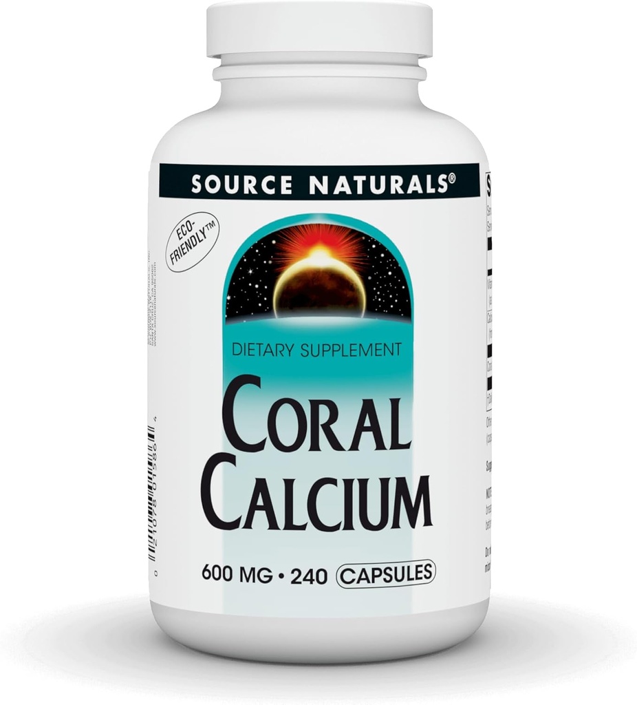 מקור טבעי אלמוג Calcium - 600mg - 240 קפסולות
