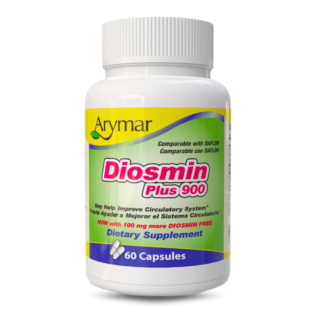 Arymar Diosmin Plus 900, Circulatory System Support (60 קפסולות / Pack של 1)