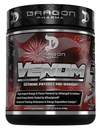 DRAGON PHARMA Venom Extreme Potency Pre-Workout, לייזר Sharp Focus + אנרגיה, Intense Performance, Intense Ingredients for Enhanced Vasodilation & Endurance (שרתים, אמריקן Juice)