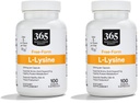 365 על ידי Whole Foods Market, L Lysine 500 מ"ג ירקות קפסולות, 100 הרוזן (Pack of 2)